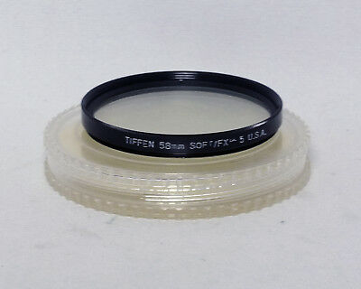 Tiffen 58mm 58 mm Soft/FX 5 Soft FX 5 Filter 35mm SLR Film DSLR Digital