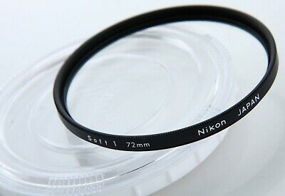 Nikon Soft #1 (2418) 72 mm optical glass Filter Clean w/ CP-5 case 378928