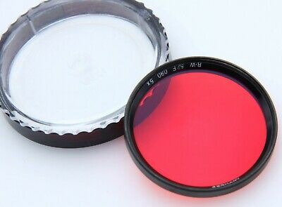 B+W 52E 090 5x 52mm threaded optical glass Red filter w/case  378922