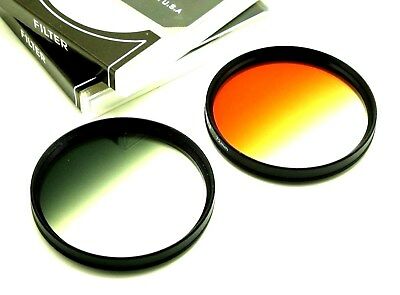 67mm Graduated Grey + Orange Filters For Canon Nikon Tamron Sigma Lens & Others