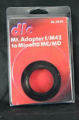 NEW DLC Dot Line Mount Adapter M42 Pentax Screw Mount on Minolta Camera Lens