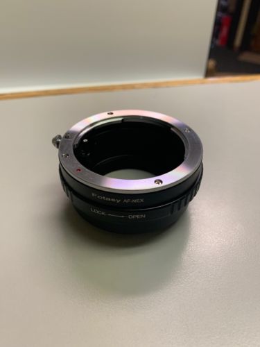 Fotasy ANAF Sony Minolta MA AF Lens to Sony NEX E-Mount Camera Adapter (Black)