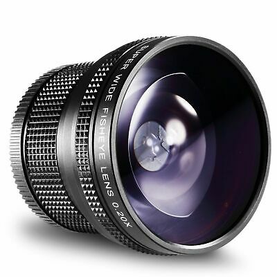 Neewer 52MM 0.20X High Definition Super Wide AF Fisheye Lens for Nikon D5300 D52