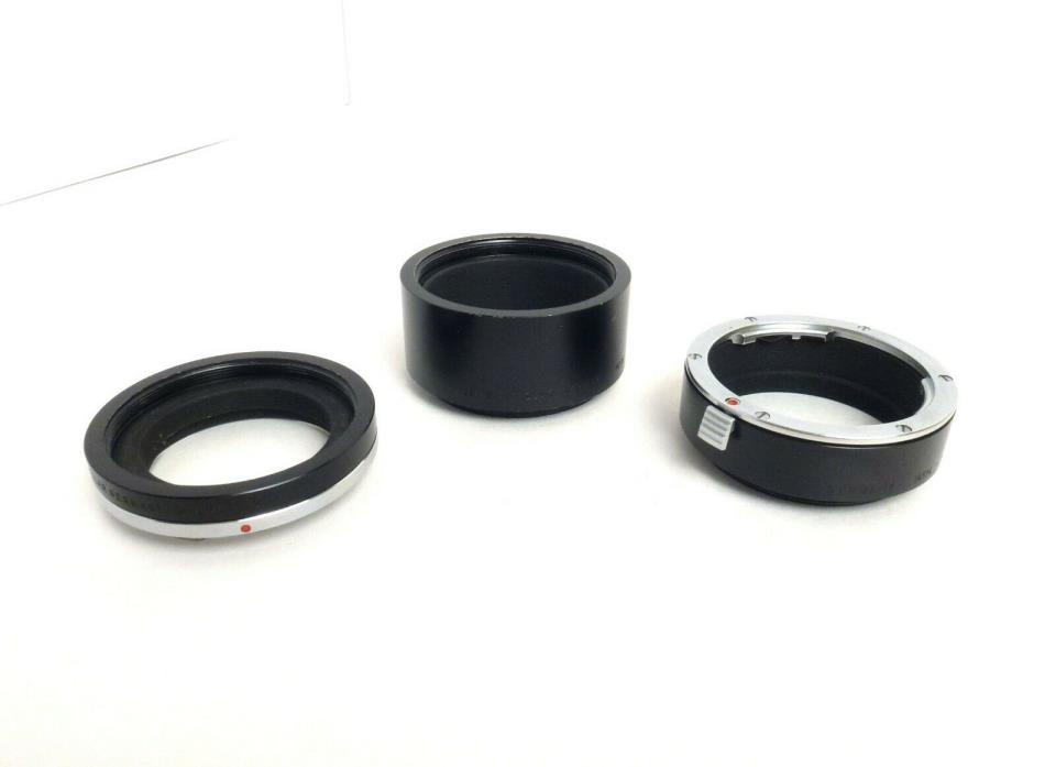 Leica Leitz Wetzlar 14134 14135 Close Up Macro Extension Ring Tube Set