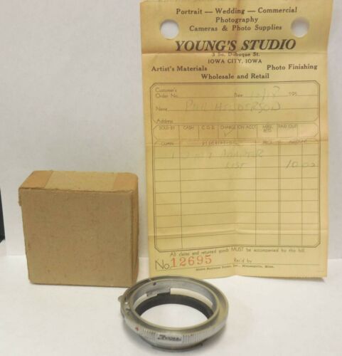 Vintage 1950s Ihagee Lens Adapter  Exakta D Ring Extenstion Mount