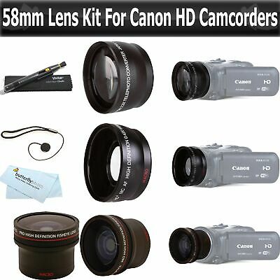 Essentials Lens Kit For Canon Vixia HF G20, HF G30, HF G40 HD Camcorder Includes