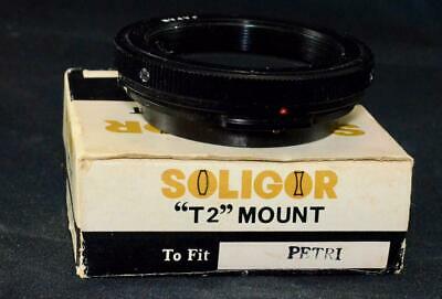 NEW Soligor T2 Mount Bayonet Adapter for Petri PB Film SLR Camera Lens