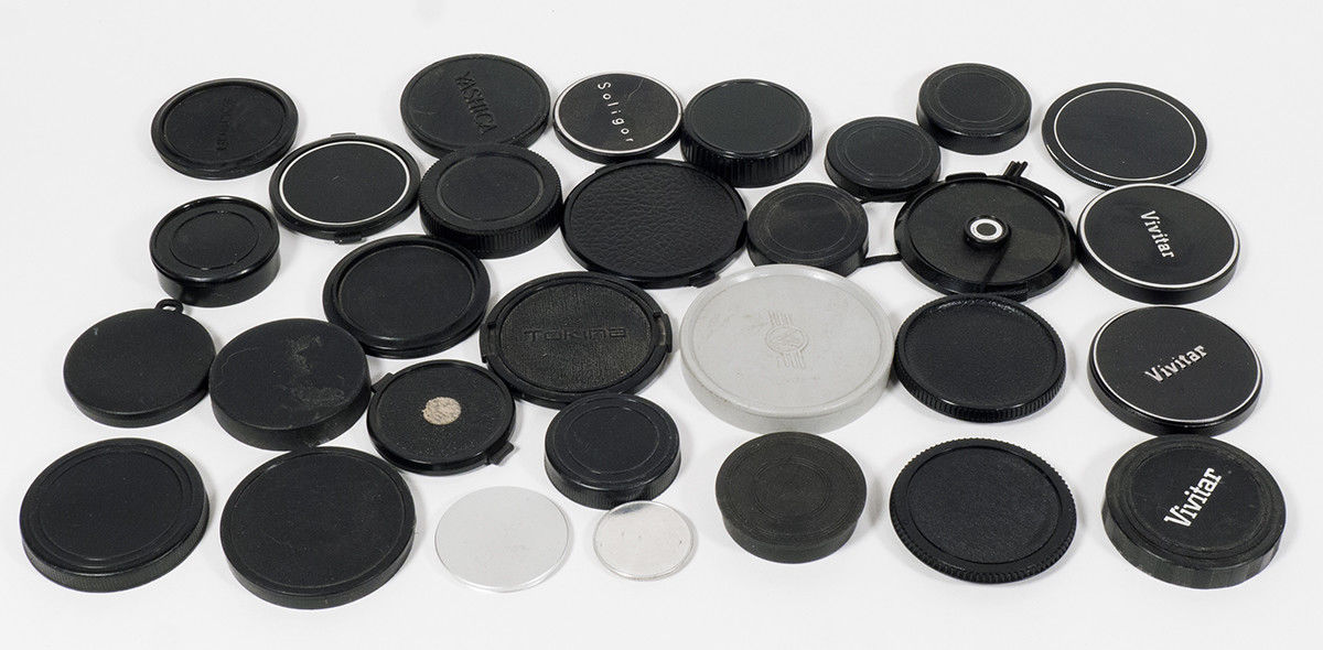 30 Front and Rear Plastic SLR Lens Caps
