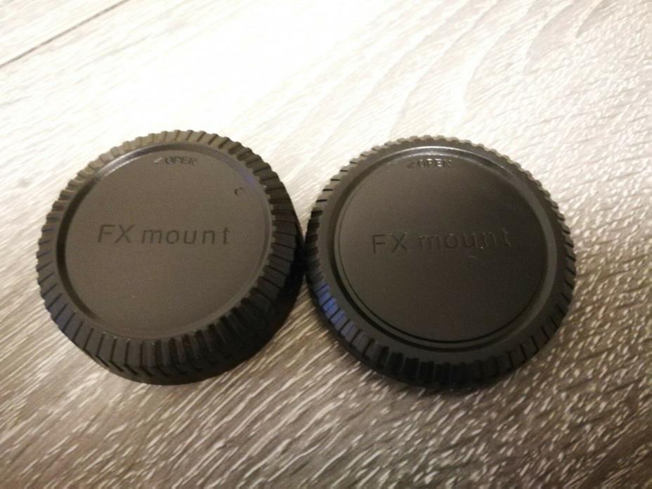 New Fuji FX mount body cap & rear lens cap set