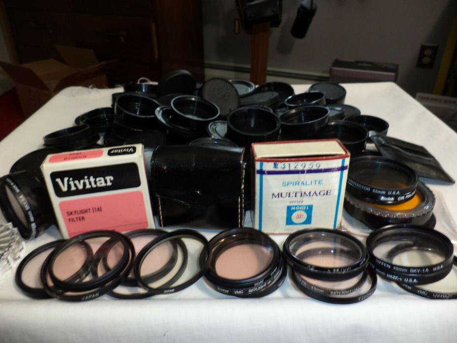 Mixed Lot of Replacement Camera Lens Covers & Filters
