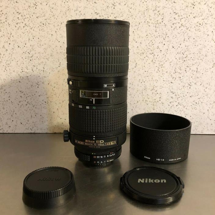 Nikon Lens Micro NIKKOR  Zoom 70-180MM AF- D ED 4.5-5.6 FX, DX, and 35mm