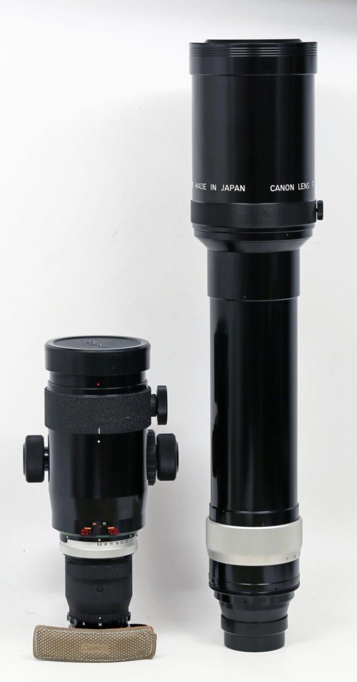 Rare Canon FL 1200mm F/11 SSC lens and focusing unit Mint-