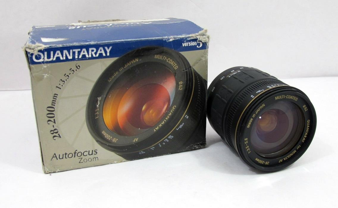 Quantaray Minolta AF 28-200mm f/3.8-5.6 AF Macro Zoom Lens (for Minolta)