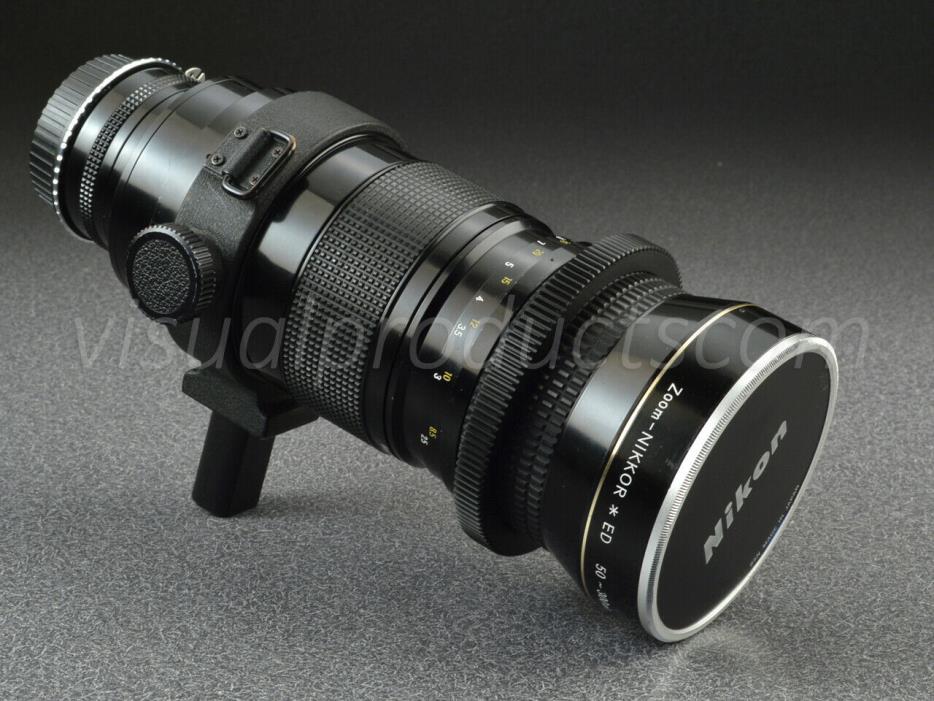 Nikon Ai Zoom-Nikkor 50-300mm f/4.5 ED Zoom Lens w/ Nikon to Canon EOS Adapter