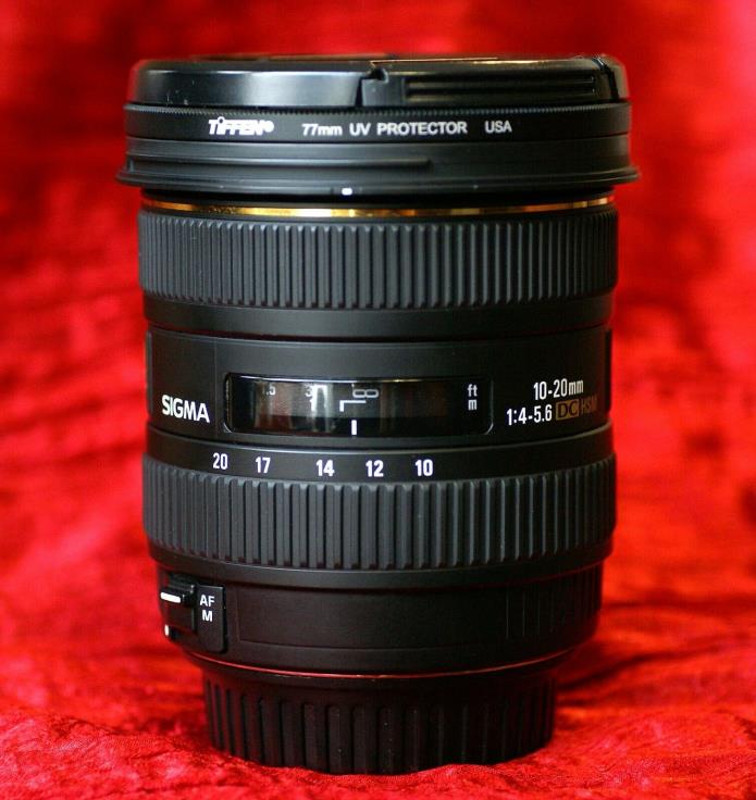 Sigma 10-20mm Auto Focus HSM EX 1:4-5.6 Lens for Canon APS-C