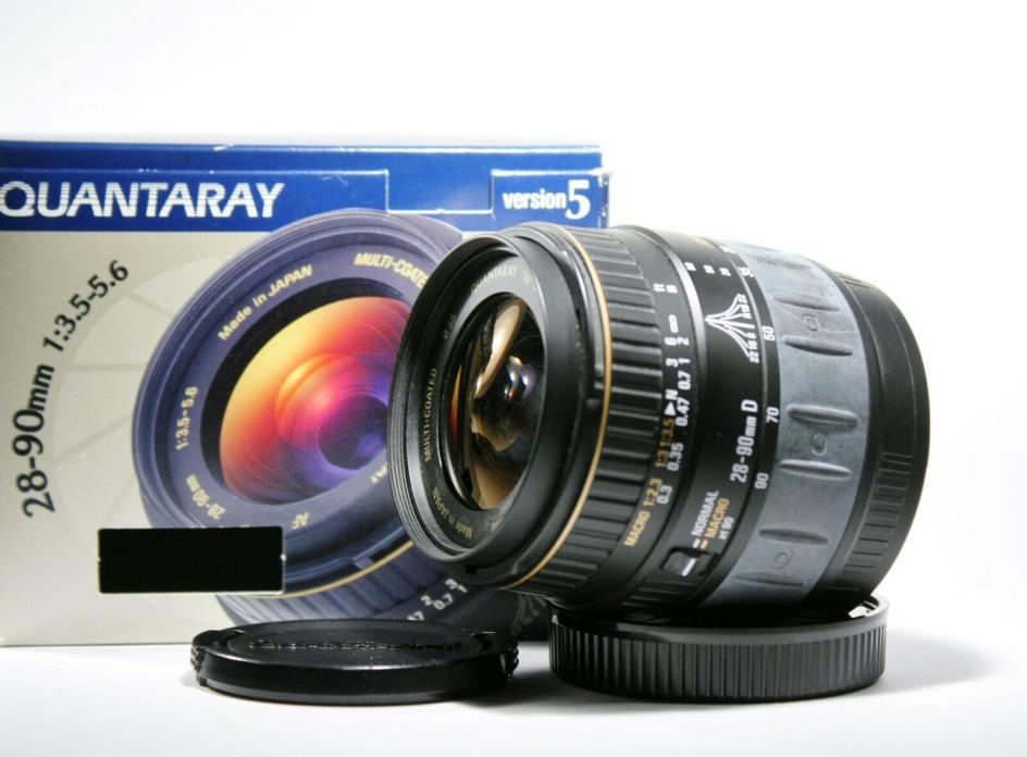 Quantaray 28-90mm 1:3.5-5.6 zoom Lens For Minolta AF D New In box