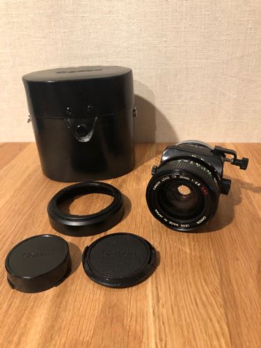 Mint Canon Lens TS (Tilt Shift) 35mm f2.8 S.S.C. | Exc+++ w/ Hard Case