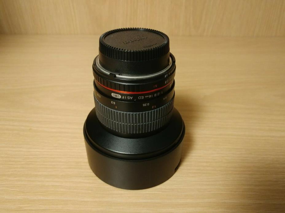 Samyang 14mm f/2.8 ED AS IF UMC AE Camera Lens for Nikon F Mount