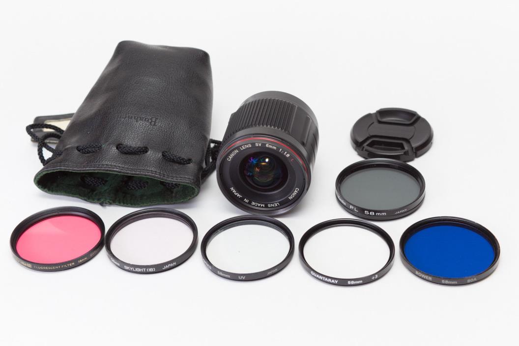 VERY RARE NEAR MINT EF CANON 6MM 1.8 L SV LENS for RC-760 701 FIRST DIGI CAMERA