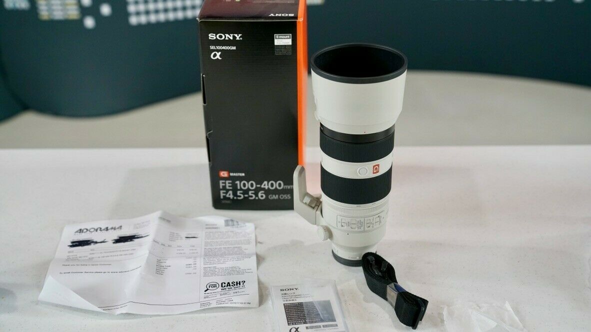 Sony G-Series 100-400mm F/4.5-5.6 GM OSS Lens Lightly Used