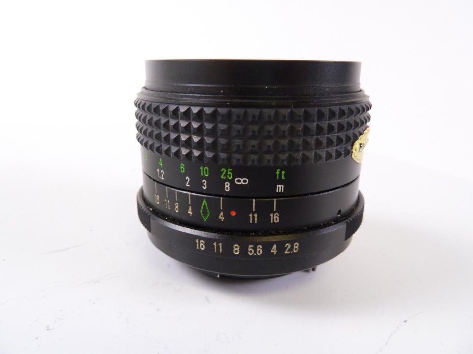 CPC Phase 28mm f2.8 Pk Mount Wide Angle Lens with front and rear caps in EC