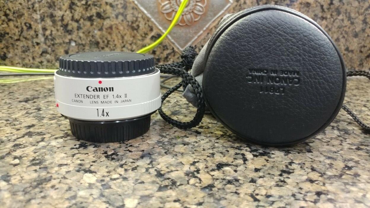 Canon Extender EF 1.4x II Mint condition.  Pouch and end caps included.