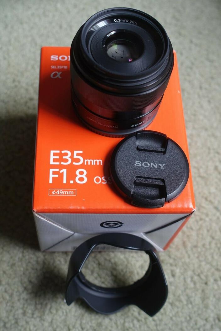 Sony SEL35F18 35mm F/1.8 OSS Lens E mount LIKE NEWW