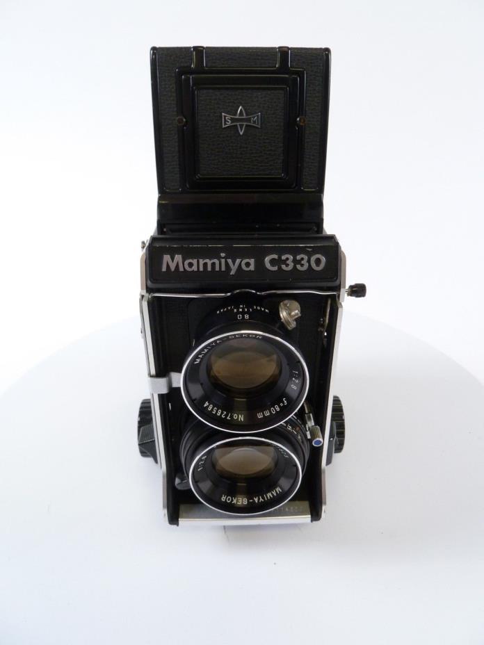 Mamiya C330S Twin Lens Reflex Camera Body with 80MM F2.8 Blue Dot Lens in EC