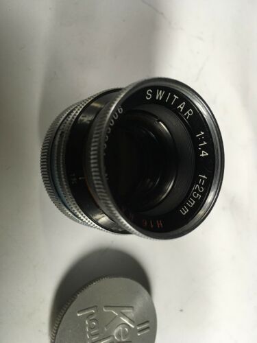 Vintage Kern-Paillard Switar 25mm 1:1,4 C Mount Lens. Sl