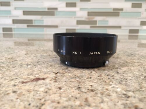 Nikon HS-1 Metal Lens Hood Shade 50mm f/1.4 50/1.4 Snap On