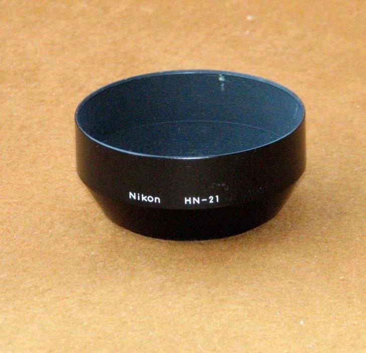 Nikon HN-21 Metal Lens Hood. For Nikon Ser. E 75-150mm f/3.5 lens. Exc. + cond.