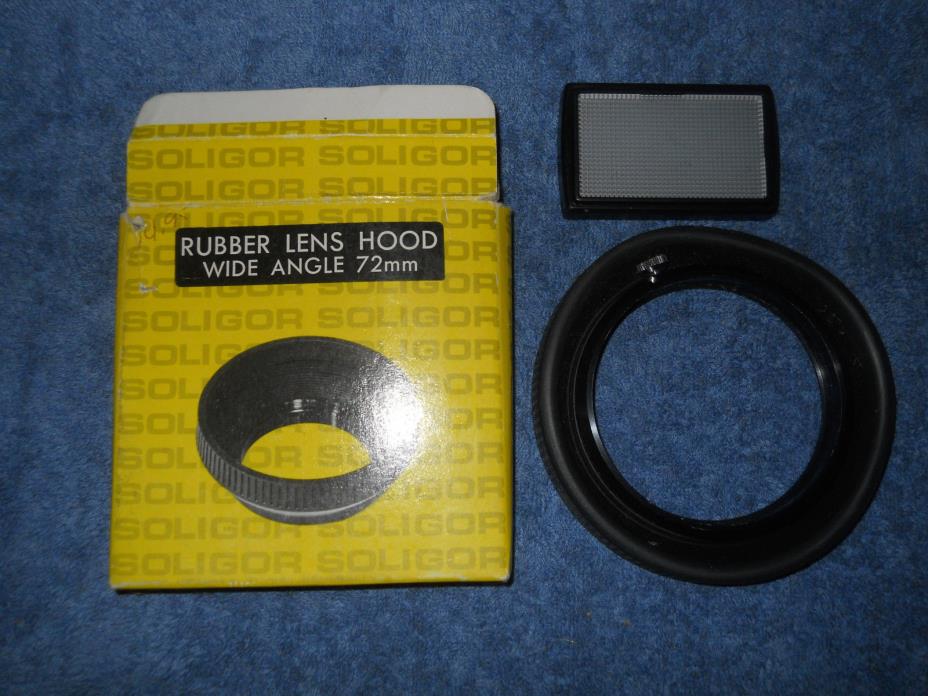 Soligor 72mm Wide Angle Rubber Lens Hood Camera Shade 71-5173