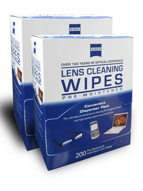 Zeiss 2 Boxes Lens Cleaner Glasses Cloth Wipes Packets 450 ct