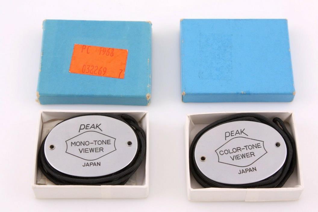 Pair of Peak Mono-Tone and Color-Tone Viewer with neckstrap, boxes, instructions
