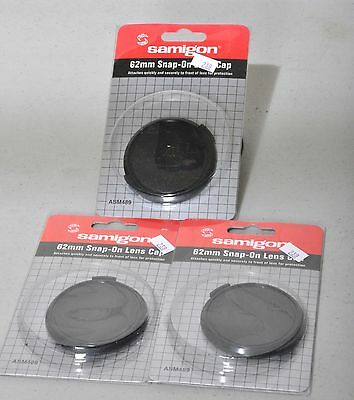 62mm  Snap-On Lens Caps by Samigon