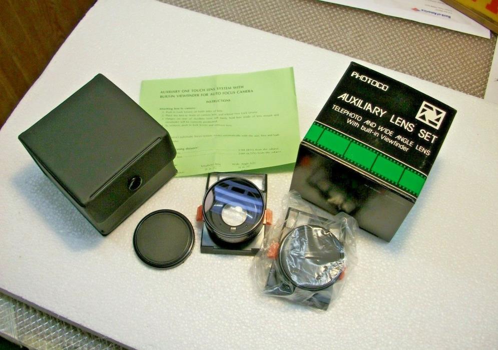 Minolta Talker - Auxiliary Lens Set Telephoto & Wide Angle   NEW