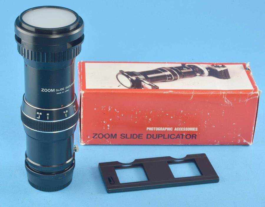 Zoom Slide Duplicator T-Mount w/ Nikon F adapter Excellent In box