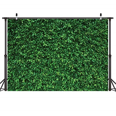 LYWYGG 7x5FT Green Leaves Photography Backdrops Mmicrofiber Nature Backdrop for