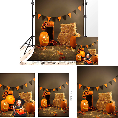 Kate 5x7ft Brown Thanksgiving Photography Backdrops Pumpkin Photo Background ...