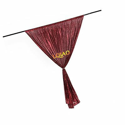 LQIAO Burgundy Sequin Backdrop Curtain 4x10ft Sparkly Sequi... - FREE 2 Day Ship