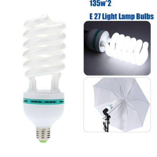 135W Bulbs E27 5500K Lighting Studio Lamp Photography Softbox Equipment Light
