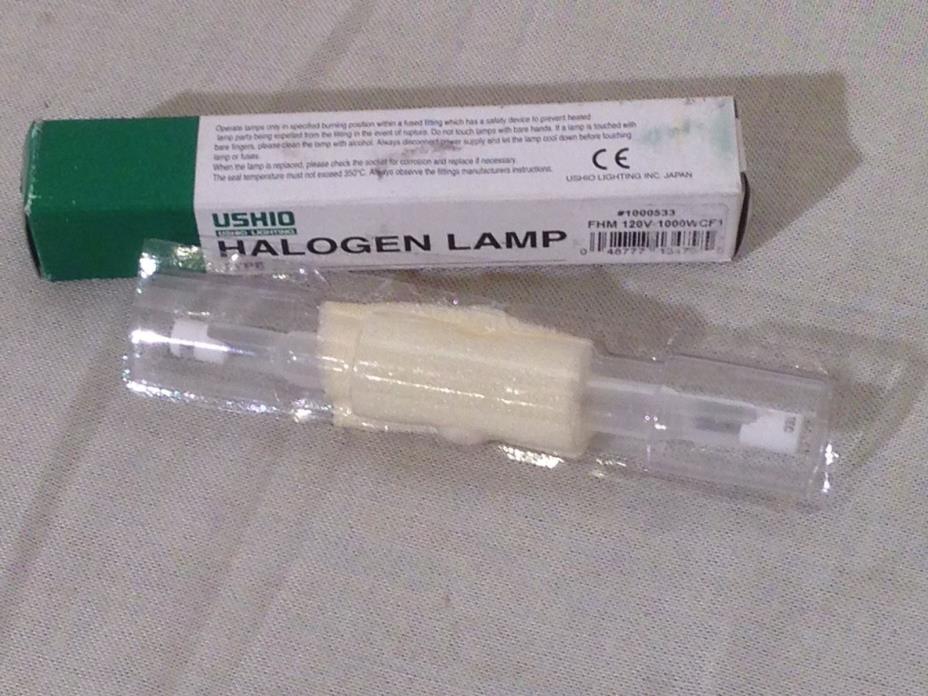 Ushio #1000533 FHM Double Ended Lamp 120V-1000WCF1 Frosted Halogen Lamp