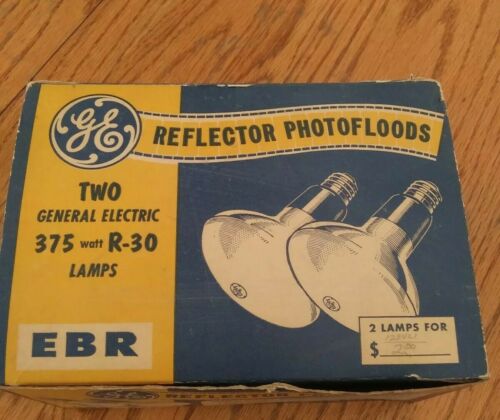 GE REFLECTOR PHOTOFLOODS ERB 375 watt
