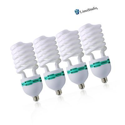 LimoStudio Full Spectrum Light Bulb- Four 45W Photography Photo CFL 6500K - D...