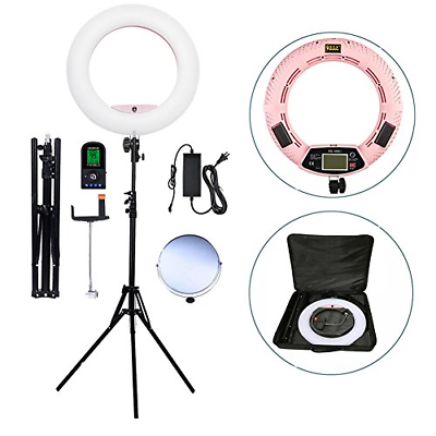Yidoblo Bicolor 96W LED Ring Light Kit with Stand for Photo Studio Video Film