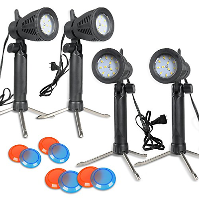 Slow Dolphin Photography Continuous 48 LED Portable Light Lamp for Table Top