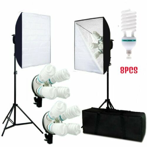 2X Photography Lighting Softbox Stand Photo Vedio Studio Continuous Light Kit BP