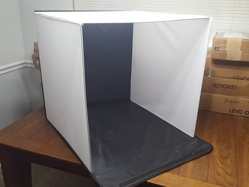 professional photo booth with light set