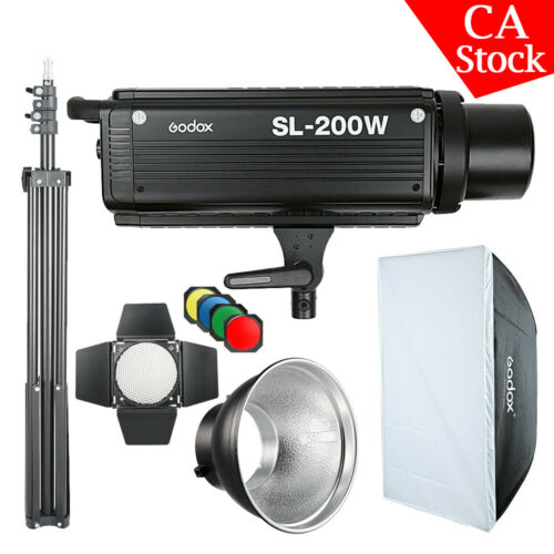 Godox SL-200W LED Video Light Continuous Lighting BD-04 Color Gel 60*90 Softbox