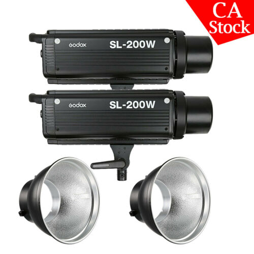 ?US?Godox SL-200W 5600K LED Studio Continuous Video Light w/Remote White Version